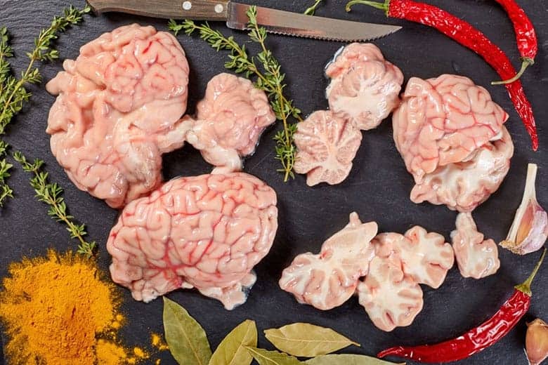 What does the human brain taste like
